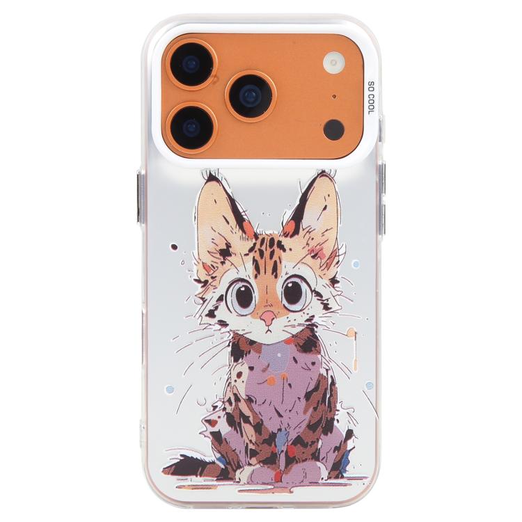 動物柄油絵シリーズ PC＋TPUスマホケース、iPhone 17用