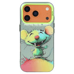 動物柄油絵シリーズ PC＋TPUスマホケース、iPhone 17用