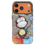 動物柄油絵シリーズ PC＋TPUスマホケース、iPhone 17 Pro用