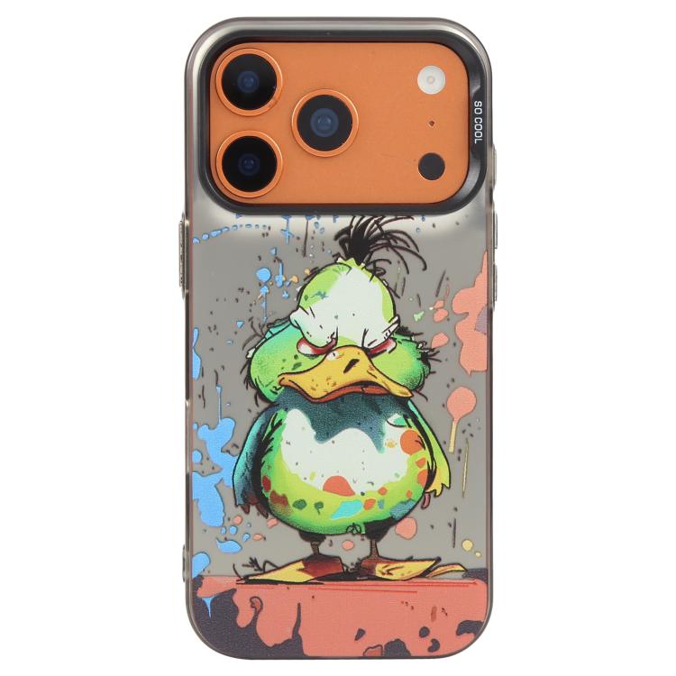 動物柄油絵シリーズ PC＋TPUスマホケース、iPhone 17 Pro用