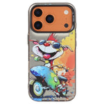 動物柄油絵シリーズ PC＋TPUスマホケース、iPhone 17用
