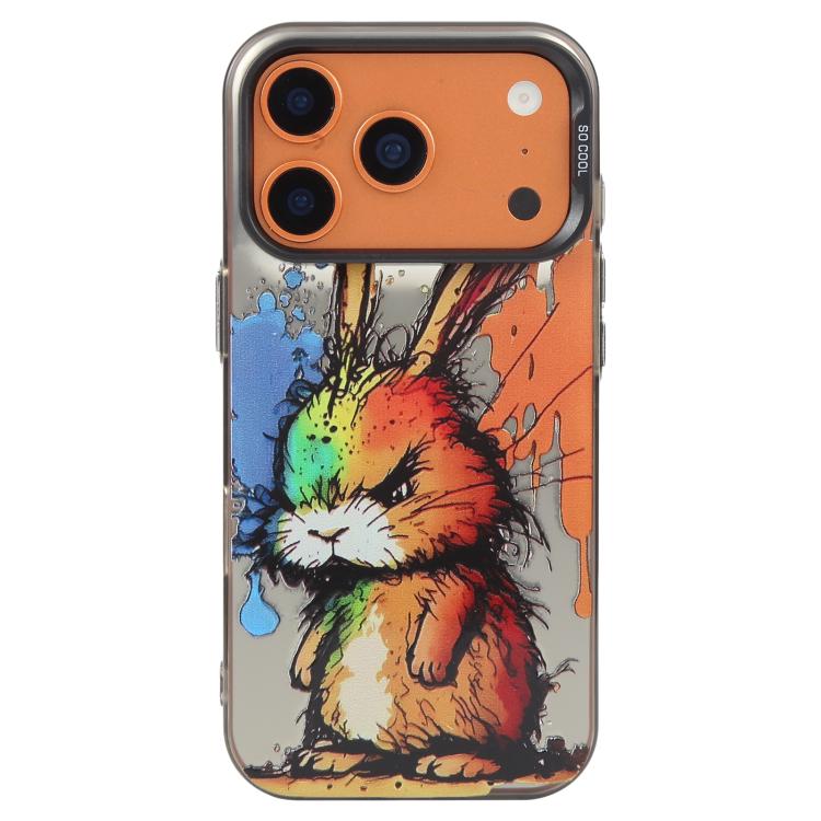 動物柄油絵シリーズ PC＋TPUスマホケース、iPhone 17 Pro用