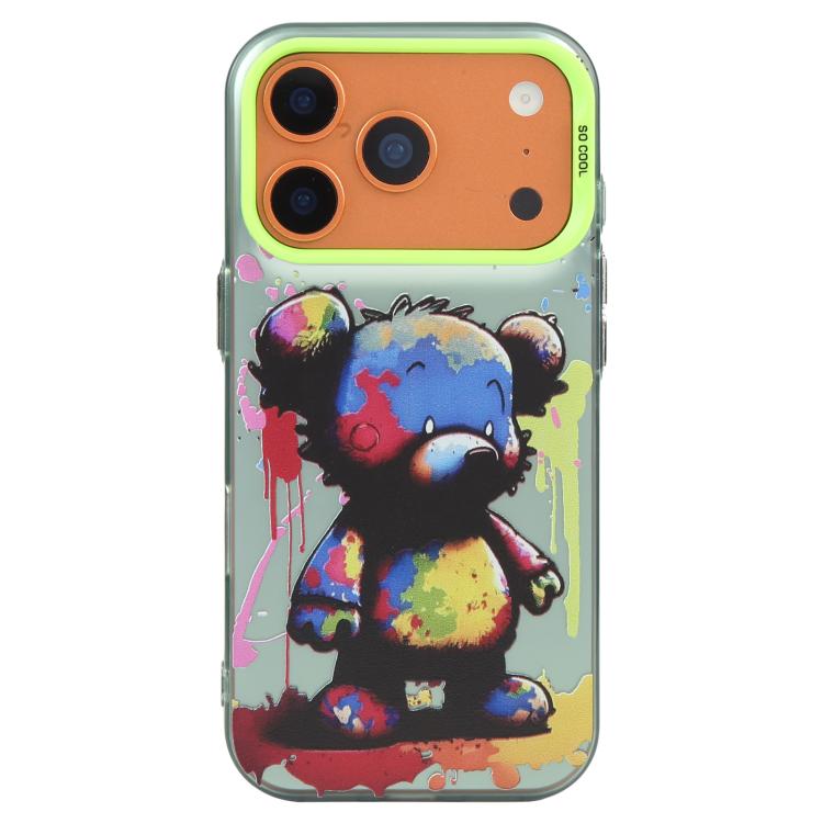 動物柄油絵シリーズ PC＋TPUスマホケース、iPhone 17 Pro用
