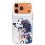 動物柄油絵シリーズ PC＋TPUスマホケース、iPhone 17 Pro用