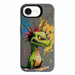 動物柄油絵シリーズ PC＋TPUスマホケース、iPhone 17用