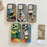 動物柄油絵シリーズ PC＋TPUスマホケース、iPhone 16 Pro Max用