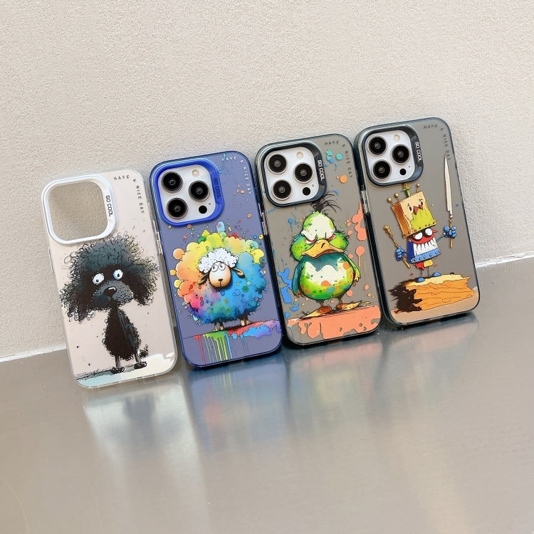 動物柄油絵シリーズ PC＋TPUスマホケース、iPhone 17用