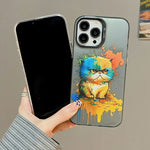 Cute Animal Pattern Series PC + TPU Phone Case, For iPhone 15 Pro Max, For iPhone 14, For iPhone 15 Pro, For iPhone 14 Pro