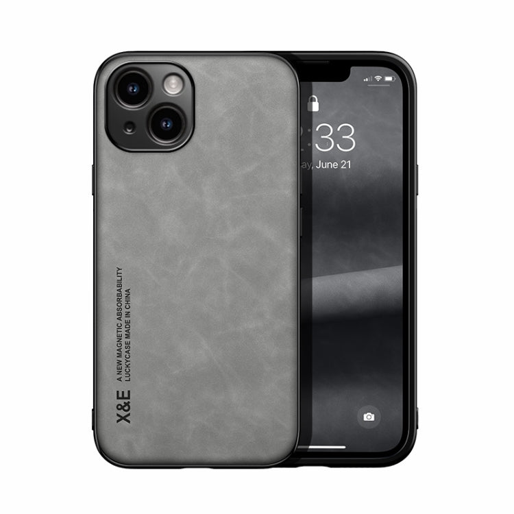スキンフィール磁気レザー背面スマホケース、iPhone 14用、iPhone 14 Pro用、iPhone 14 Pro Max用