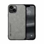 スキンフィール磁気レザー背面スマホケース、iPhone 14用、iPhone 14 Pro用、iPhone 14 Pro Max用