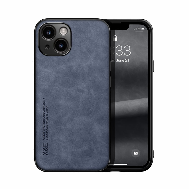 スキンフィール磁気レザー背面スマホケース、iPhone 14用、iPhone 14 Pro用、iPhone 14 Pro Max用