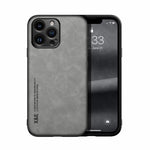 スキンフィール磁気レザー背面スマホケース、iPhone 14用、iPhone 14 Pro用、iPhone 14 Pro Max用