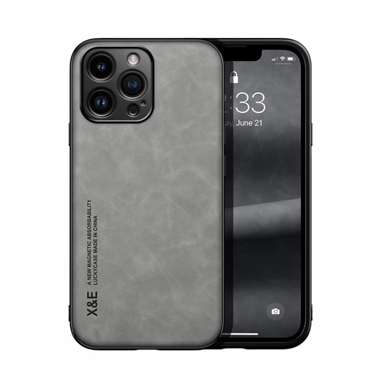 スキンフィール磁気レザー背面スマホケース、iPhone 14用、iPhone 14 Pro用、iPhone 14 Pro Max用