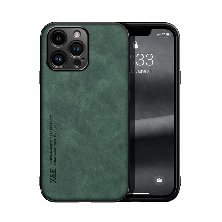 スキンフィール磁気レザー背面スマホケース、iPhone 14用、iPhone 14 Pro用、iPhone 14 Pro Max用