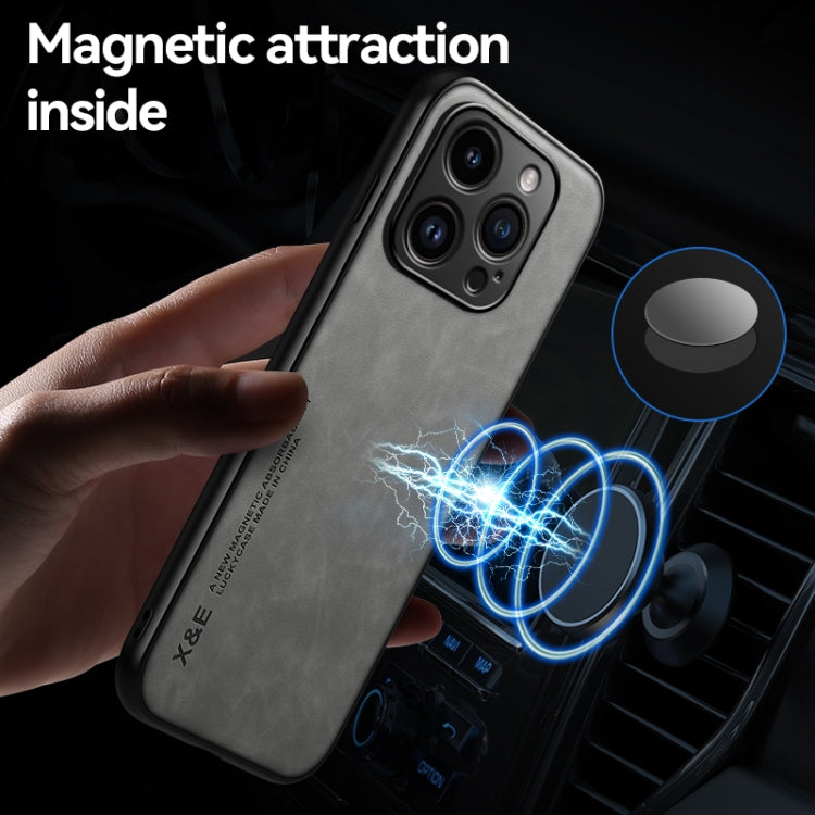 スキンフィール磁気レザー背面スマホケース、iPhone 14用、iPhone 14 Pro用、iPhone 14 Pro Max用