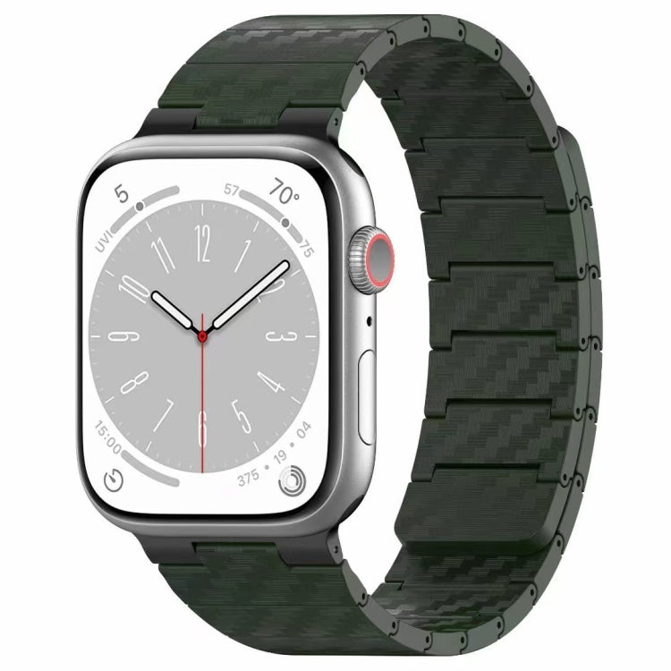 カーボンファイバーマグネティックループウォッチバンド、Apple Watch シリーズ10 46mm用、Apple Watch シリーズ10 42mm用、Apple Watch SE 2023 44mm用、Apple Watch SE 2023 40mm用、Apple Watch Ultra 2 49mm用、Apple Watch シリーズ9 45mm用、Apple Watch シリーズ9 41mm用