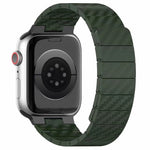 カーボンファイバーマグネティックループウォッチバンド、Apple Watch シリーズ10 46mm用、Apple Watch シリーズ10 42mm用、Apple Watch SE 2023 44mm用、Apple Watch SE 2023 40mm用、Apple Watch Ultra 2 49mm用、Apple Watch シリーズ9 45mm用、Apple Watch シリーズ9 41mm用