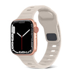 スクエアバックルストライプシリコンウォッチバンド、Apple Watch Ultra 2 49mm用、Apple Watch Series 9 45mm用