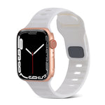 スクエアバックルストライプシリコンウォッチバンド、Apple Watch Ultra 2 49mm用、Apple Watch Series 9 45mm用
