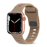 スクエアバックルストライプシリコンウォッチバンド、Apple Watch Ultra 2 49mm用、Apple Watch Series 9 45mm用