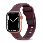 スクエアバックルストライプシリコンウォッチバンド、Apple Watch SE 2023 44mm用、Apple Watch SE 2023 40mm用