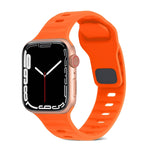 スクエアバックルストライプシリコンウォッチバンド、Apple Watch SE 2023 44mm用、Apple Watch SE 2023 40mm用