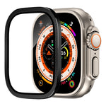 Apple Watch Ultra 49mm用アルミ合金フレーム一体型強化ガラスフィルム