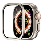 Apple Watch Ultra 49mm用アルミ合金フレーム一体型強化ガラスフィルム