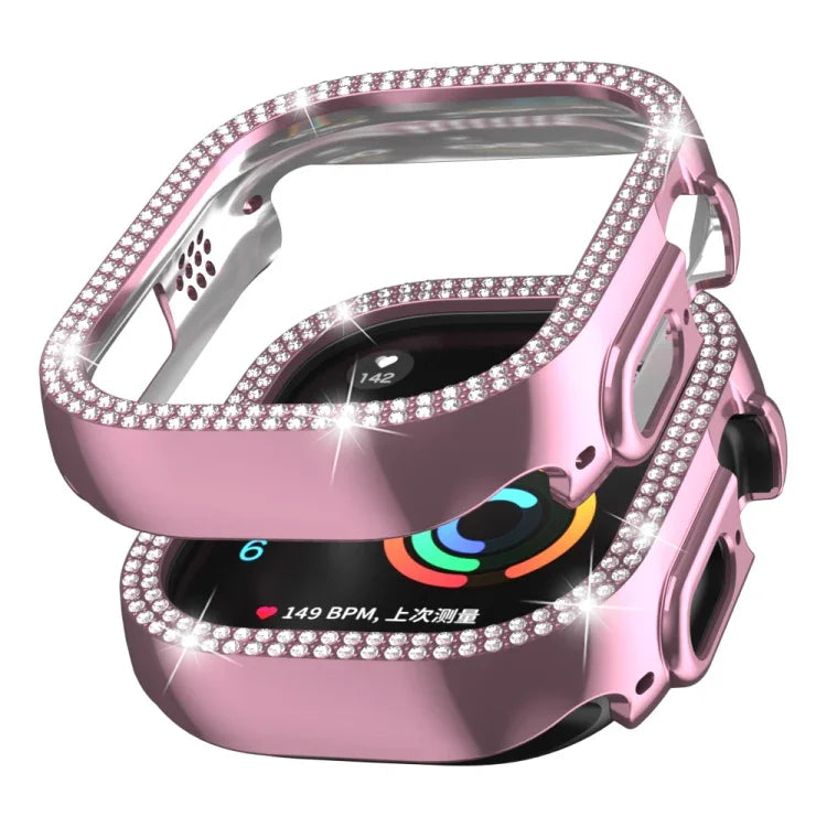 二重列ダイヤモンドホロウPCウォッチケース、Apple Watch Ultra 2 / Ultra 49mm用