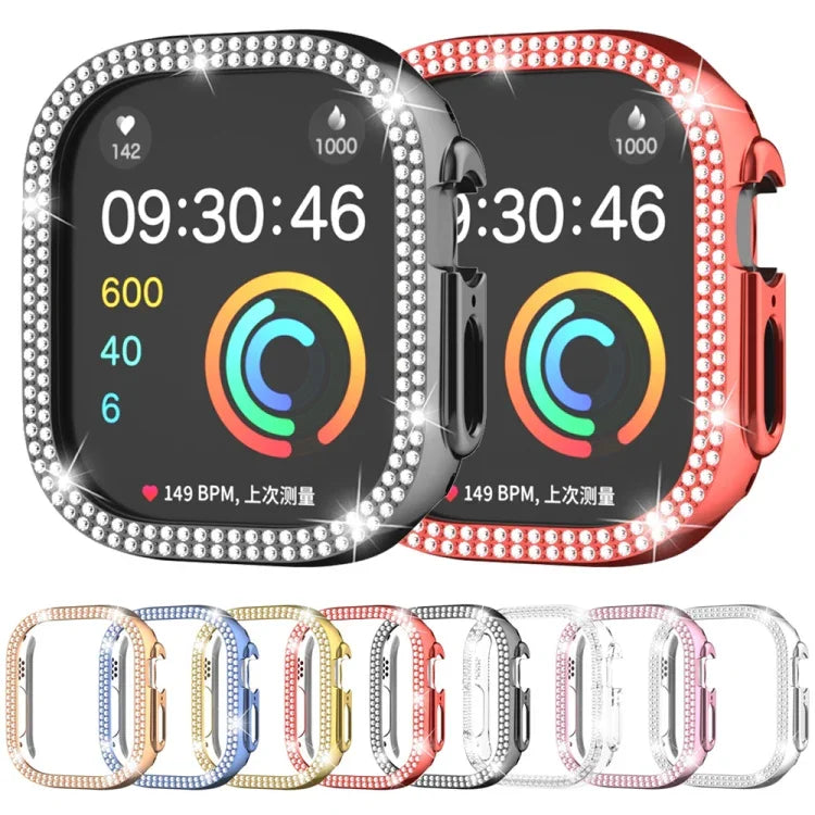 二重列ダイヤモンドホロウPCウォッチケース、Apple Watch Ultra 2 / Ultra 49mm用