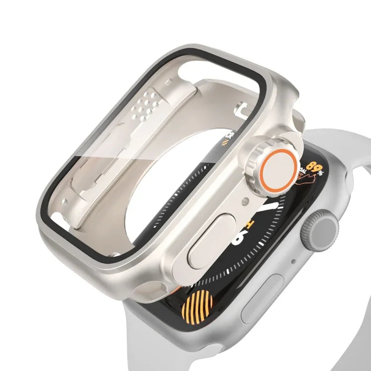 Ultra 49mm用防水オールインクルーシブフィルムハイブリッドPCウォッチケースに変更、Apple Watch Series 6 / 5 / 4 / SE 44mm用、Apple Watch Series 6 / 5 / 4 / SE 40mm用、Apple Watch Series 9 / 8 / 7 45mm用、Apple Watch Series 9 / 8 / 7 41mm用