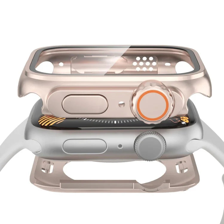 Ultra 49mm用防水オールインクルーシブフィルムハイブリッドPCウォッチケースに変更、Apple Watch Series 6 / 5 / 4 / SE 44mm用、Apple Watch Series 6 / 5 / 4 / SE 40mm用、Apple Watch Series 9 / 8 / 7 45mm用、Apple Watch Series 9 / 8 / 7 41mm用