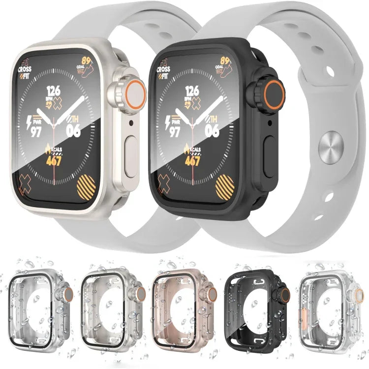 Ultra 49mm用防水オールインクルーシブフィルムハイブリッドPCウォッチケースに変更、Apple Watch Series 6 / 5 / 4 / SE 44mm用、Apple Watch Series 6 / 5 / 4 / SE 40mm用、Apple Watch Series 9 / 8 / 7 45mm用、Apple Watch Series 9 / 8 / 7 41mm用