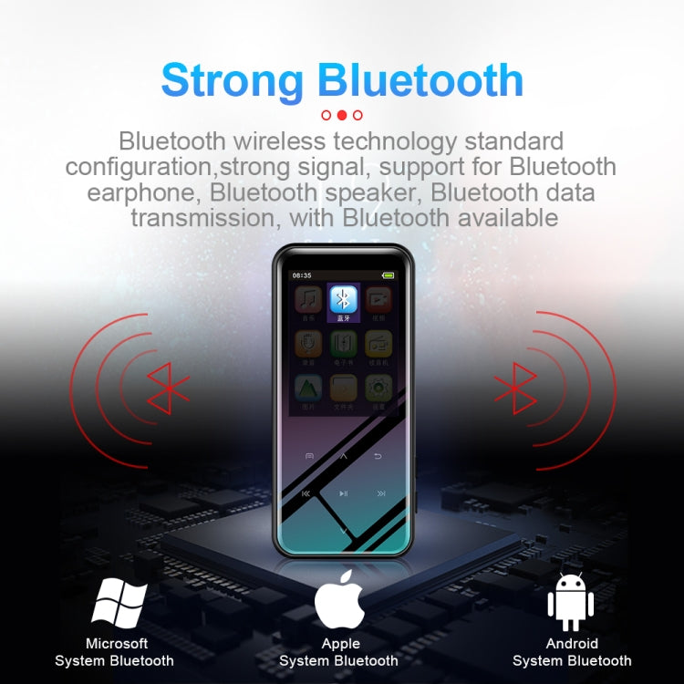 M15多機能スマートボイスレコーダーMP3ハイファイサウンドミュージックプレーヤーウォークマン、Bluetoothバージョン、4GB、8GB、16GB、32GB