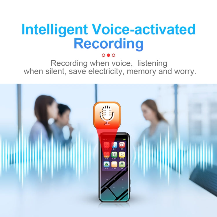 M15多機能スマートボイスレコーダーMP3ハイファイサウンドミュージックプレーヤーウォークマン、Bluetoothバージョン、4GB、8GB、16GB、32GB