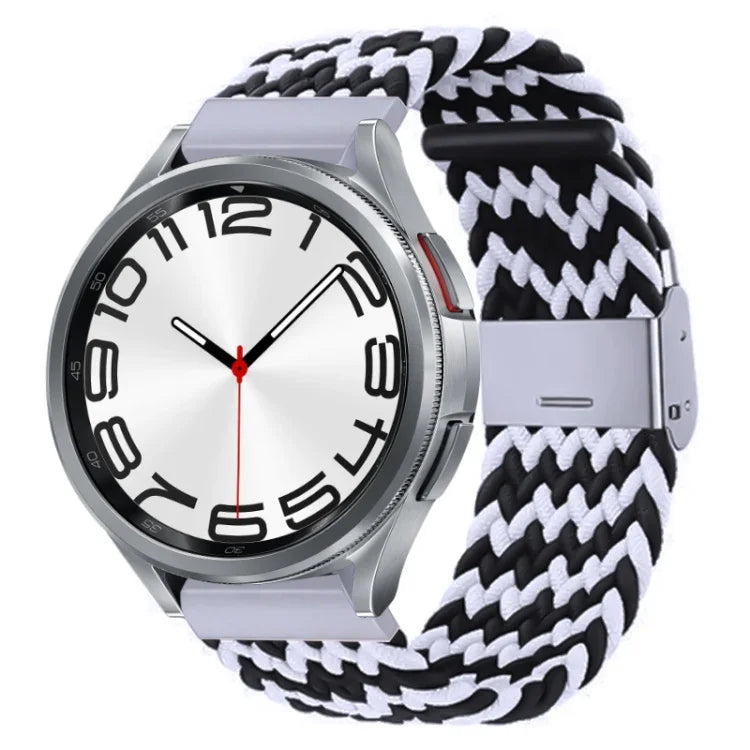 ナイロン編みメタルバックルウォッチバンド、Samsung Galaxy Watch 6 / 6 Classic用