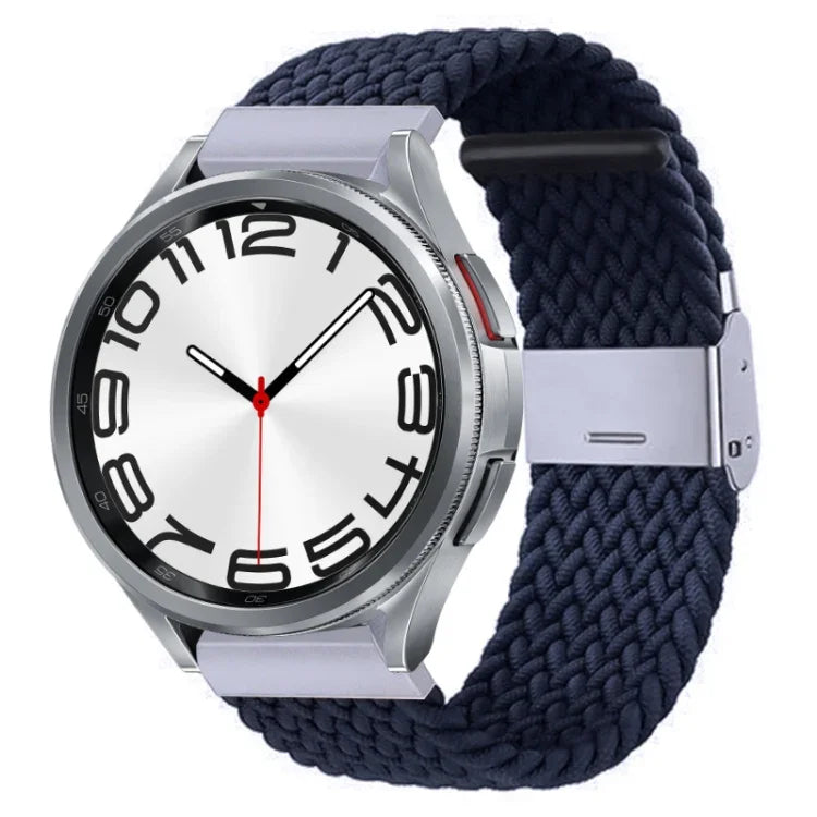ナイロン編みメタルバックルウォッチバンド、Samsung Galaxy Watch 6 / 6 Classic用