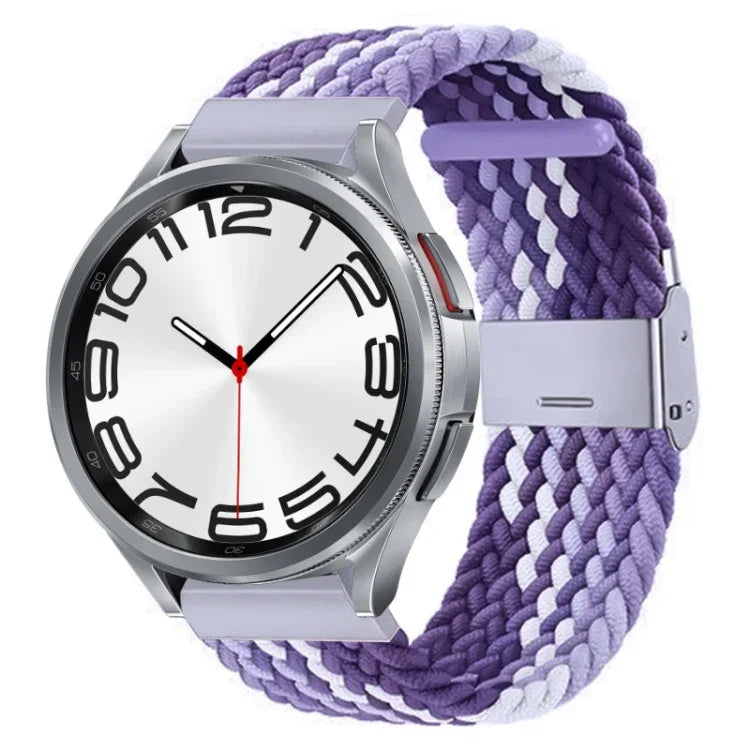 ナイロン編みメタルバックルウォッチバンド、Samsung Galaxy Watch 6 / 6 Classic用