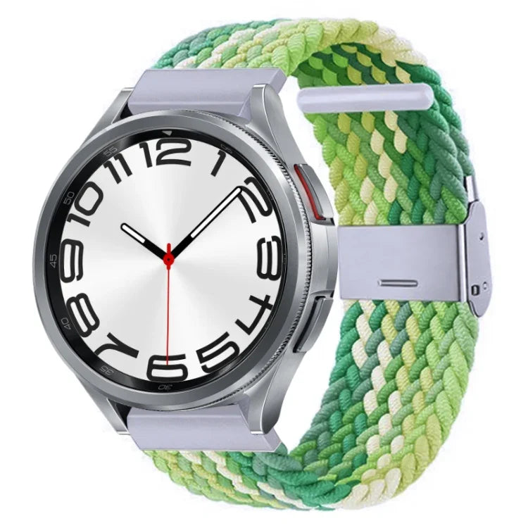 ナイロン編みメタルバックルウォッチバンド、Samsung Galaxy Watch 6 / 6 Classic用
