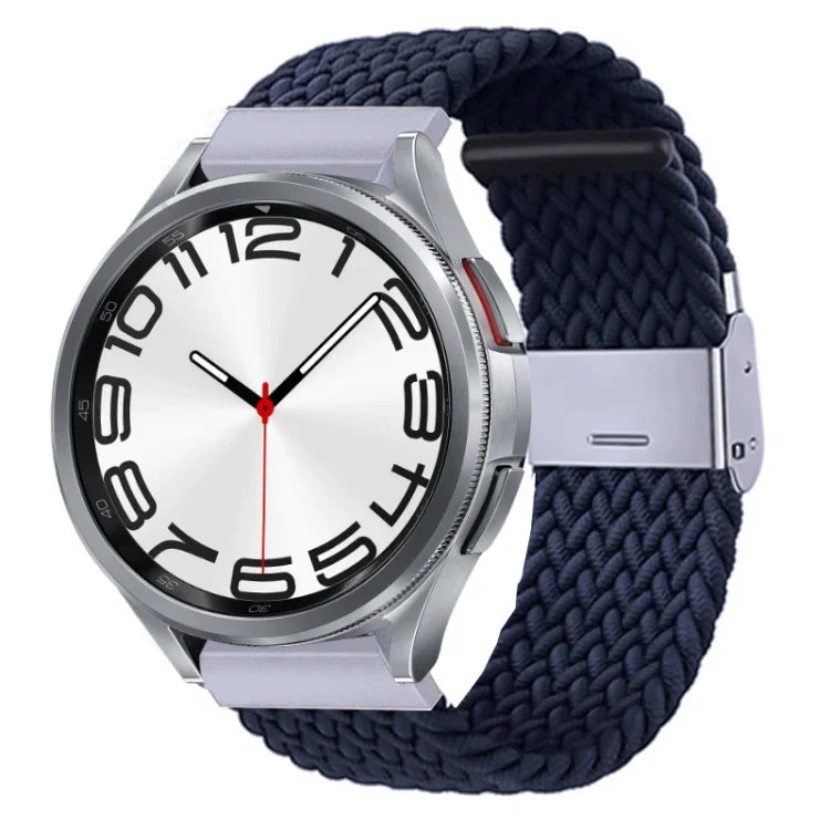 ナイロン編みメタルバックルウォッチバンド、Samsung Galaxy Watch 6 / 6 Classic用