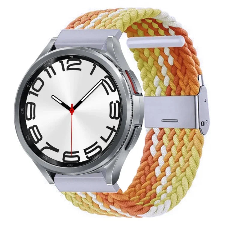 ナイロン編みメタルバックルウォッチバンド、Samsung Galaxy Watch 6 / 6 Classic用
