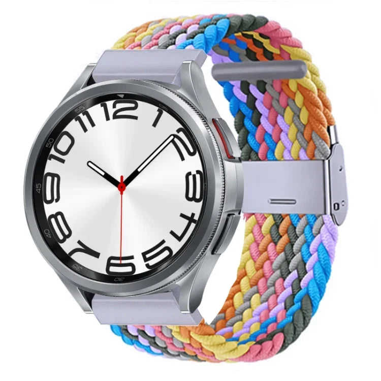 ナイロン編みメタルバックルウォッチバンド、Samsung Galaxy Watch 6 / 6 Classic用