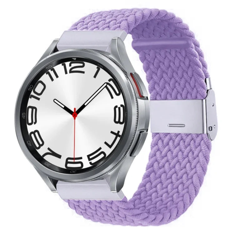 ナイロン編みメタルバックルウォッチバンド、Samsung Galaxy Watch 6 / 6 Classic用
