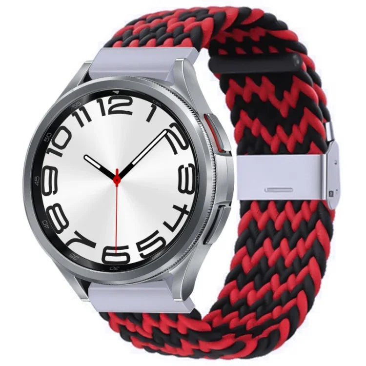 ナイロン編みメタルバックルウォッチバンド、Samsung Galaxy Watch 6 / 6 Classic用