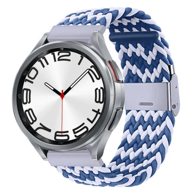 ナイロン編みメタルバックルウォッチバンド、Samsung Galaxy Watch 6 / 6 Classic用