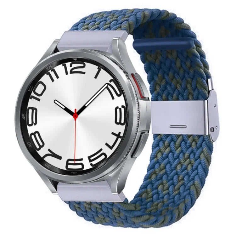 ナイロン編みメタルバックルウォッチバンド、Samsung Galaxy Watch 6 / 6 Classic用