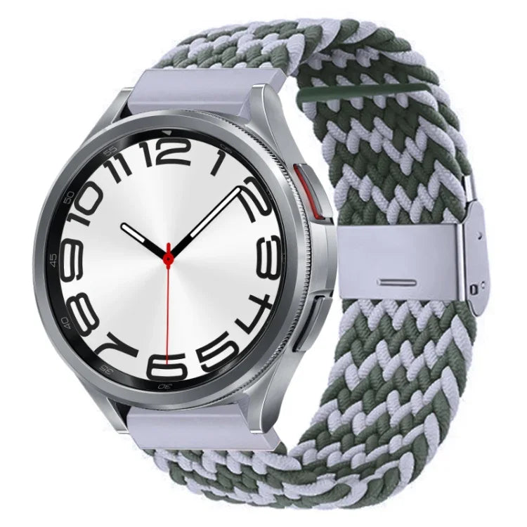 ナイロン編みメタルバックルウォッチバンド、Samsung Galaxy Watch 6 / 6 Classic用