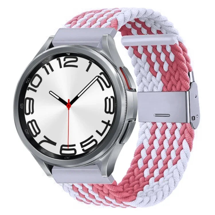 ナイロン編みメタルバックルウォッチバンド、Samsung Galaxy Watch 6 / 6 Classic用