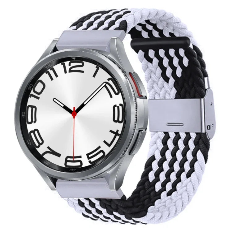 ナイロン編みメタルバックルウォッチバンド、Samsung Galaxy Watch 6 / 6 Classic用