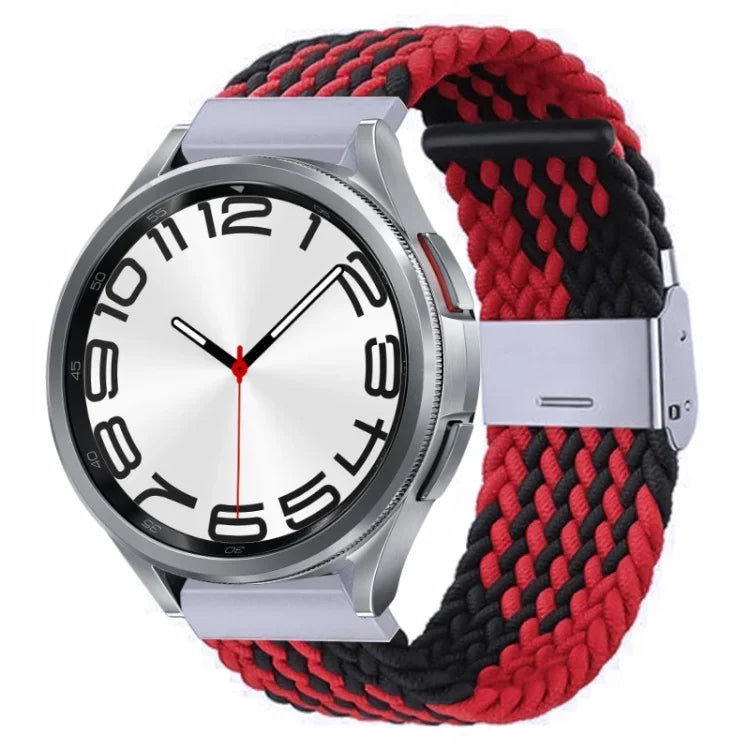ナイロン編みメタルバックルウォッチバンド、Samsung Galaxy Watch 6 / 6 Classic用